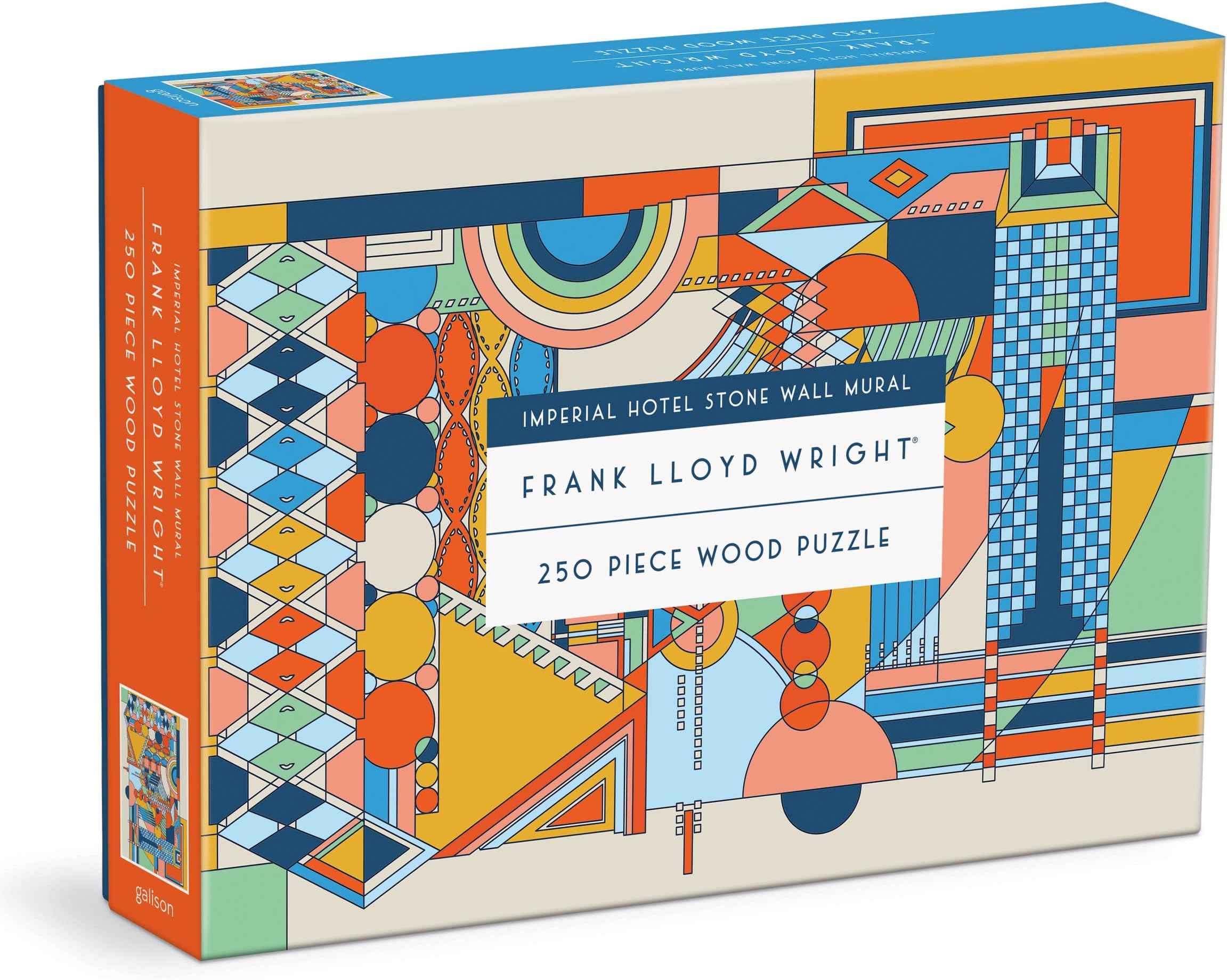 Galison Frank Lloyd Wright Imperial Hotel Stone Wall Mural 250 Piece Wood Puzzle
