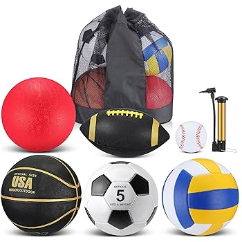 サッカーボール　セット Amazon | Libima 6個 マルチスポーツボールセット 公式サイズ