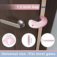Vista 8 de Protector de silicona para puerta y tope de puerta, protector de pellizco duradero, evita lesiones por pellizcos, puertas de golpe, tope de puerta