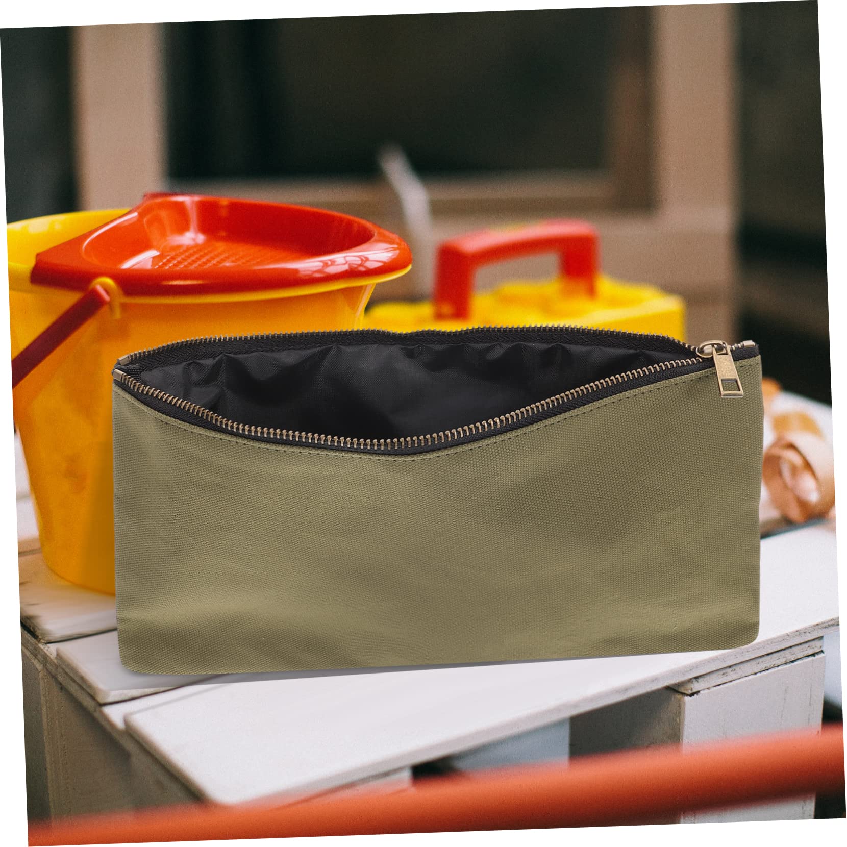 Holibanna 3 Pcs Bolsa de Herramientas Cremallera, Bolsa de Lona para Almacenaje Herramientas, Portátil y Resistente, para Organización en Tool Box o Truck