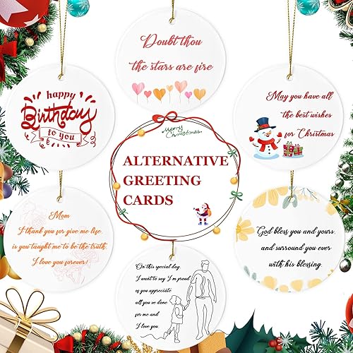 Miniatura 8 de Adornos de cerámica para sublimación, 25 unidades de discos redondos de porcelana blanca a granel para impresión de prensa térmica, regalo