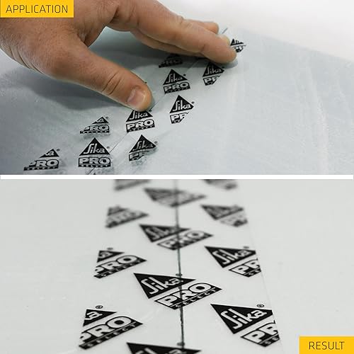 Miniatura 5 de SIKA SikaSeal-148 - Cinta aislante para costura, transparente, multiusos, adhesivo acrílico que se puede rasgar a mano, para uso en interiores y