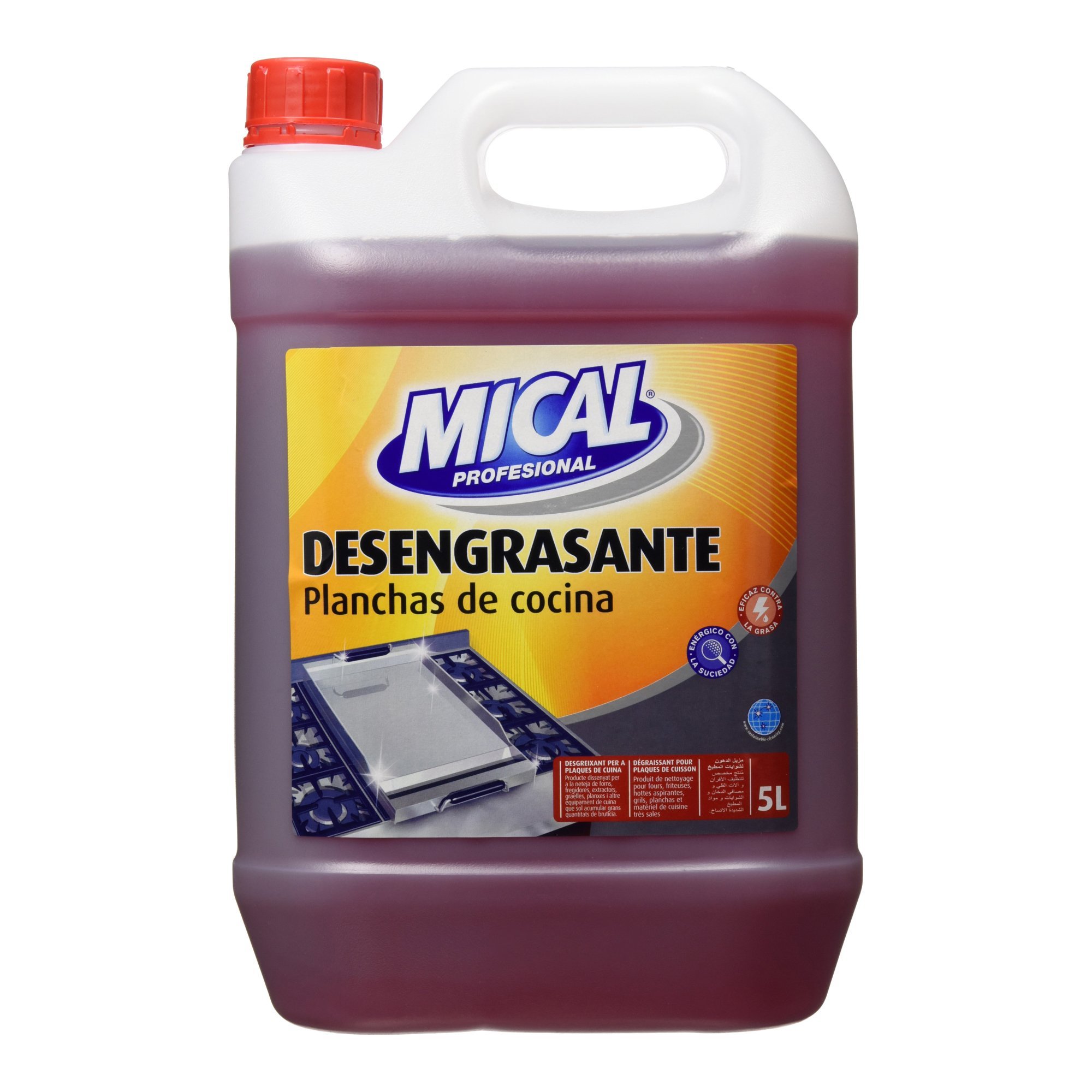 Mical Desengrasante Planchas De Cocina 5 L