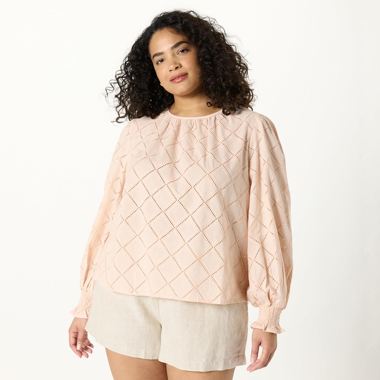 The Drop Womens Ariel Eyelet Popover - Image 5