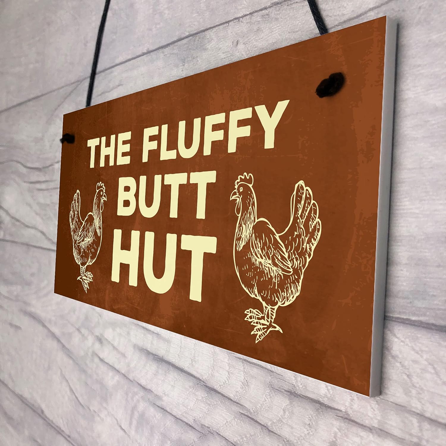 RED OCEAN Funny Chicken Coop Novelty Hanging Plaques Animal Pet Gift Garden Signs Gifts