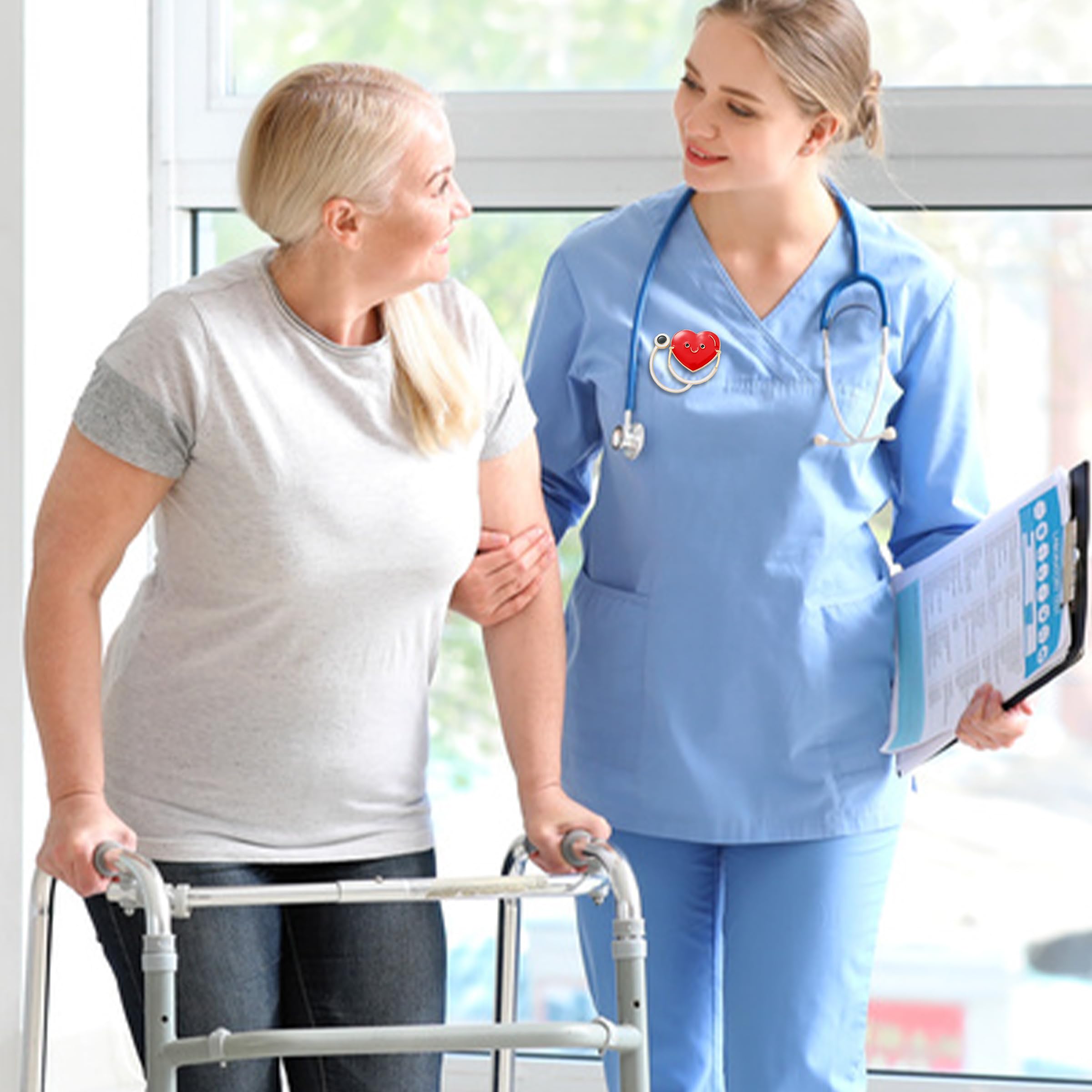 26 Stück Krankenschwester Stethoskop Emaille Pins Niedliche Brosche Pins Inspirierende Cartoon Anstecknadeln Abzeichen Arzt für Krankenschwestern Tag Geschenke Hut Jacke Tasche Dekor