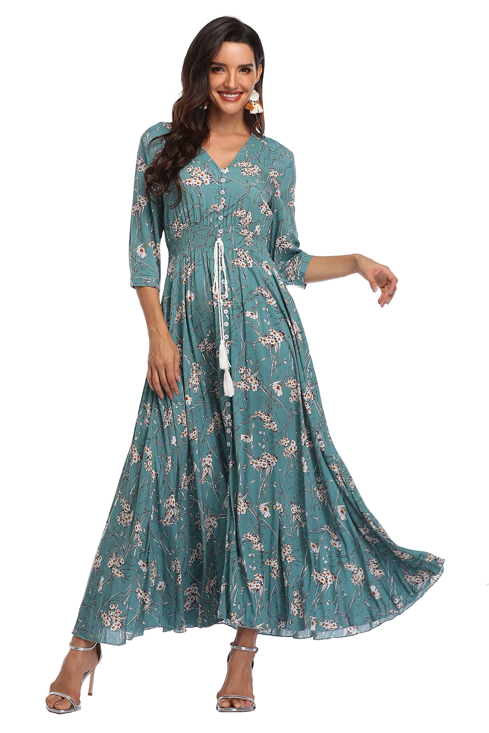 Casual Summer Dresses for Women 2026 Maxi Dress Flowy Bohemian Beach Party