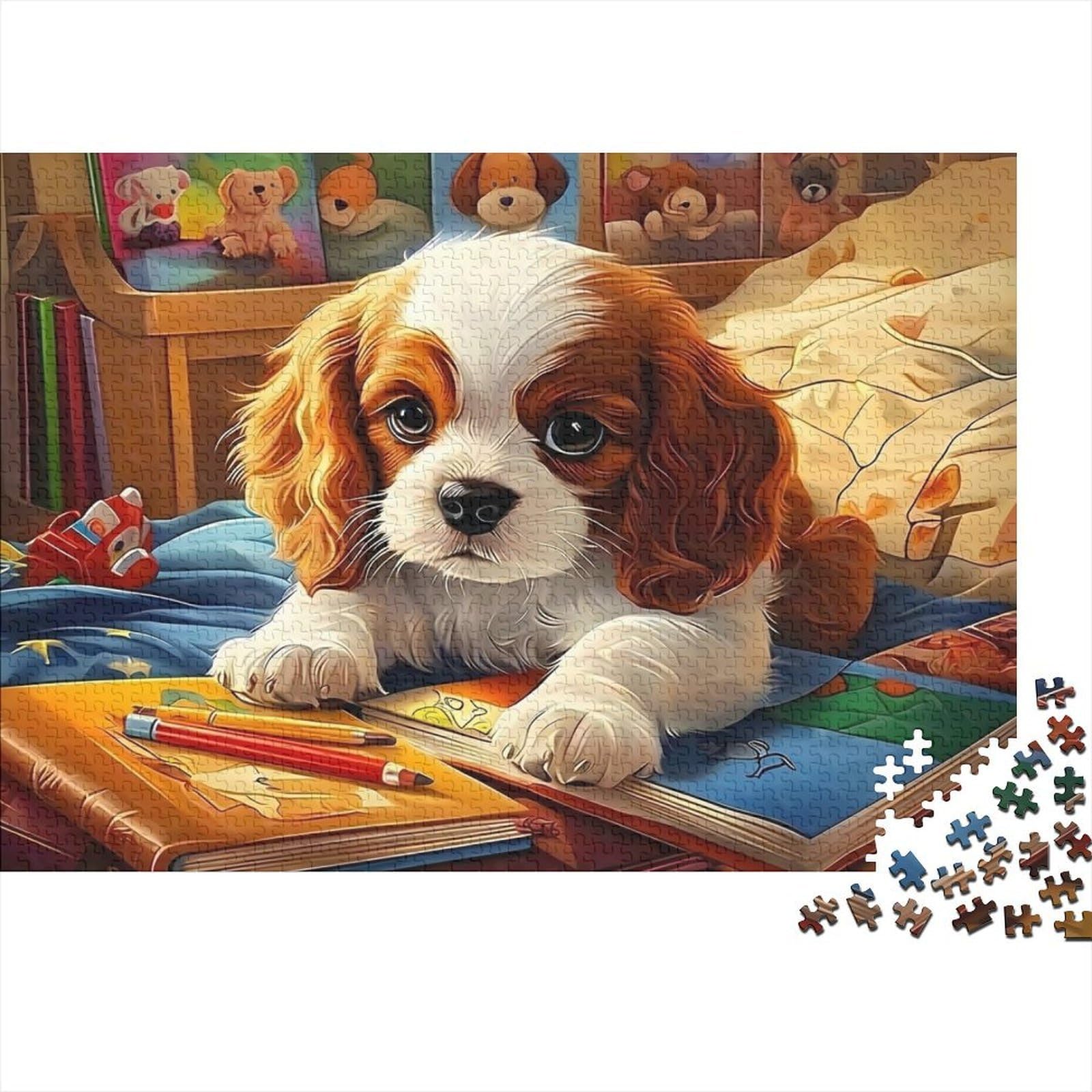 Puppy Kids Bedroom 1000 Piece Jigsaw Puzzle Paper for Adults Jigsaw Puzzle for Family Relax Decoration Gift 70x50cm/1000pcs โ image 1