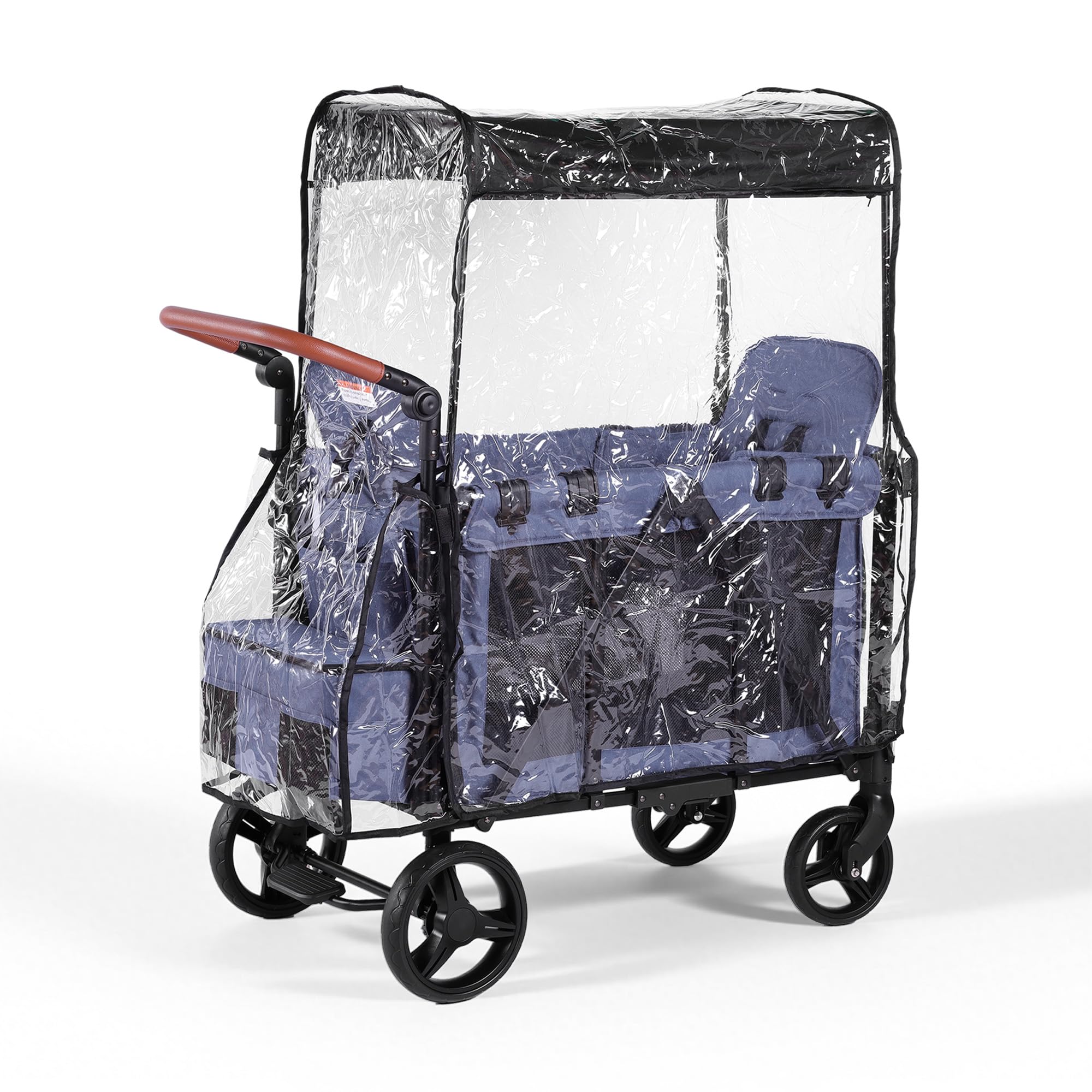 SeedFuture Housse de pluie pour poussette W2 Wagon, housse de pluie compatible avec WONDERFOLD W2, imperméable, coupe-vent, protège de la poussière et de la neige