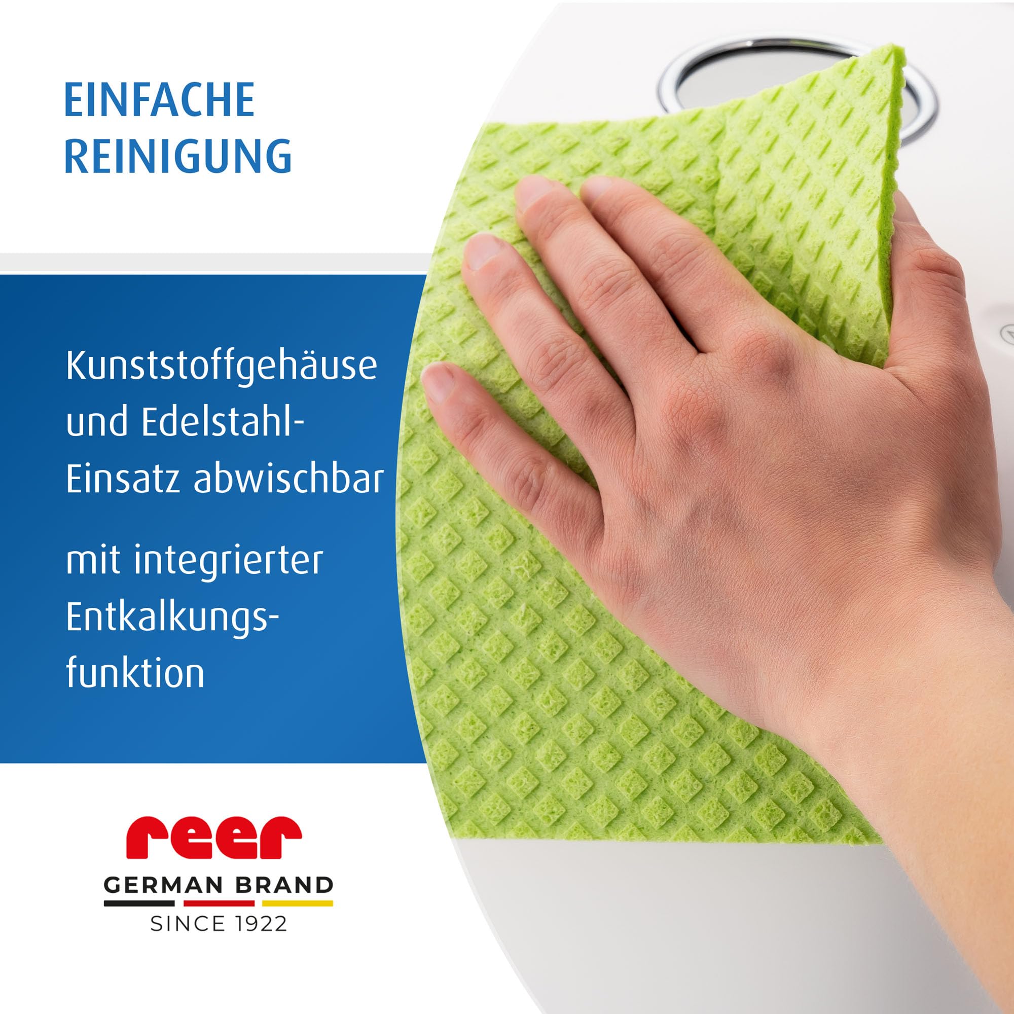 reer UV-C Desinfektionsgerät mit Trocknungsfunktion | Sterilisator für Babyflaschen und Baby Zubehör | Flaschensterilisator