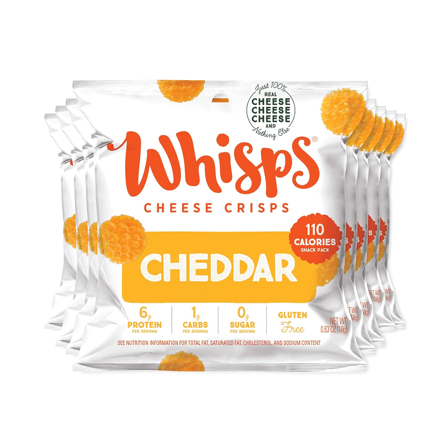 Whisps Cheddar Cheese Crisps Back to School Snack, 100