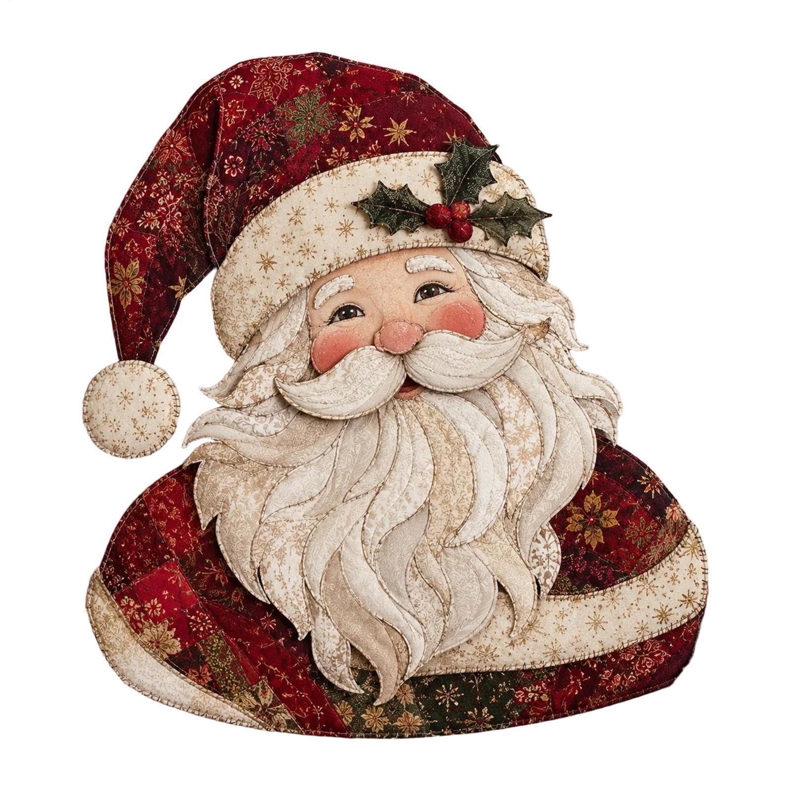 Christmas Applique Kit Relaxing Festive Layered Applique Ornament
