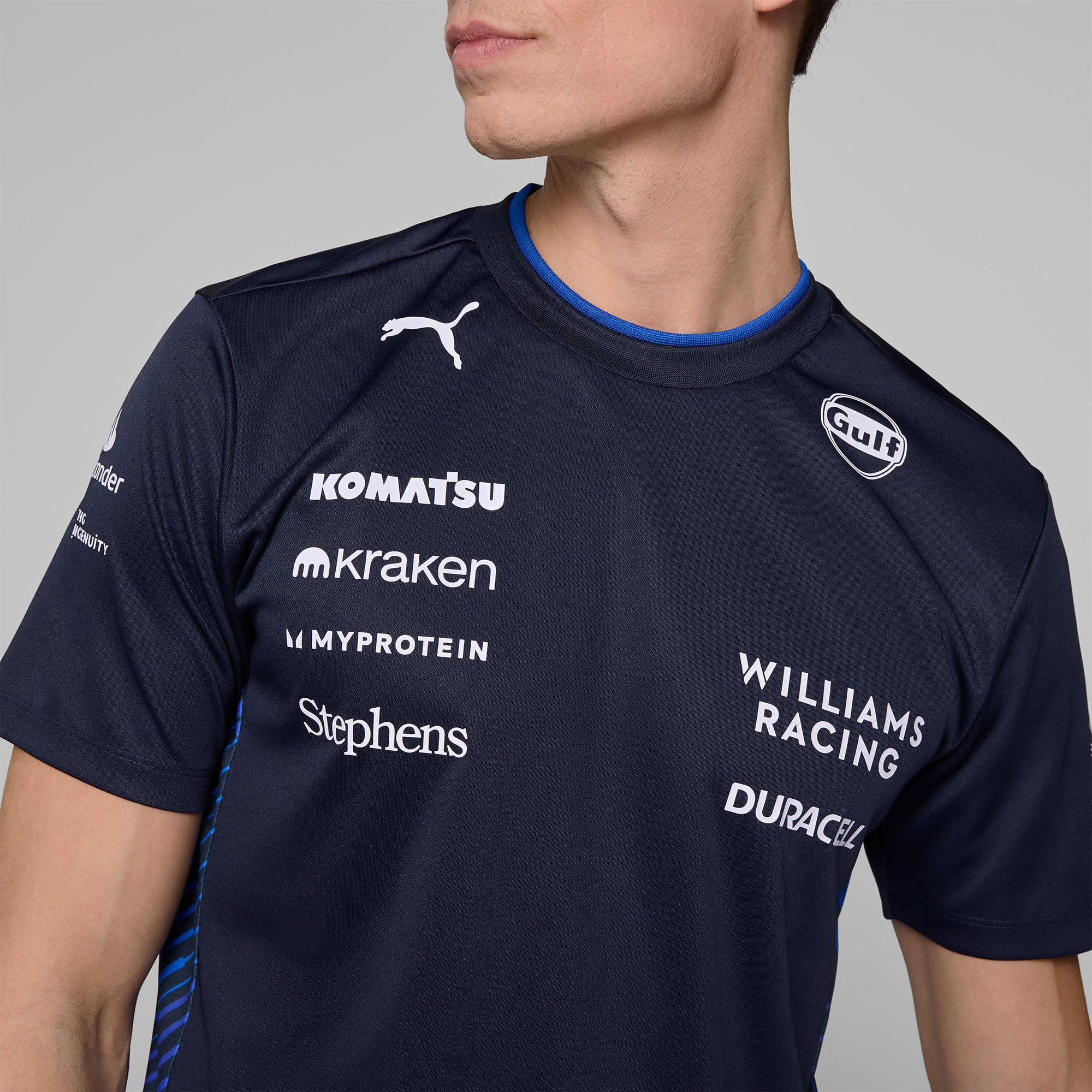 PUMA Williams Racing Formel 1 Herren 2025 Team T-Shirt - Marineblau - Größe: XL