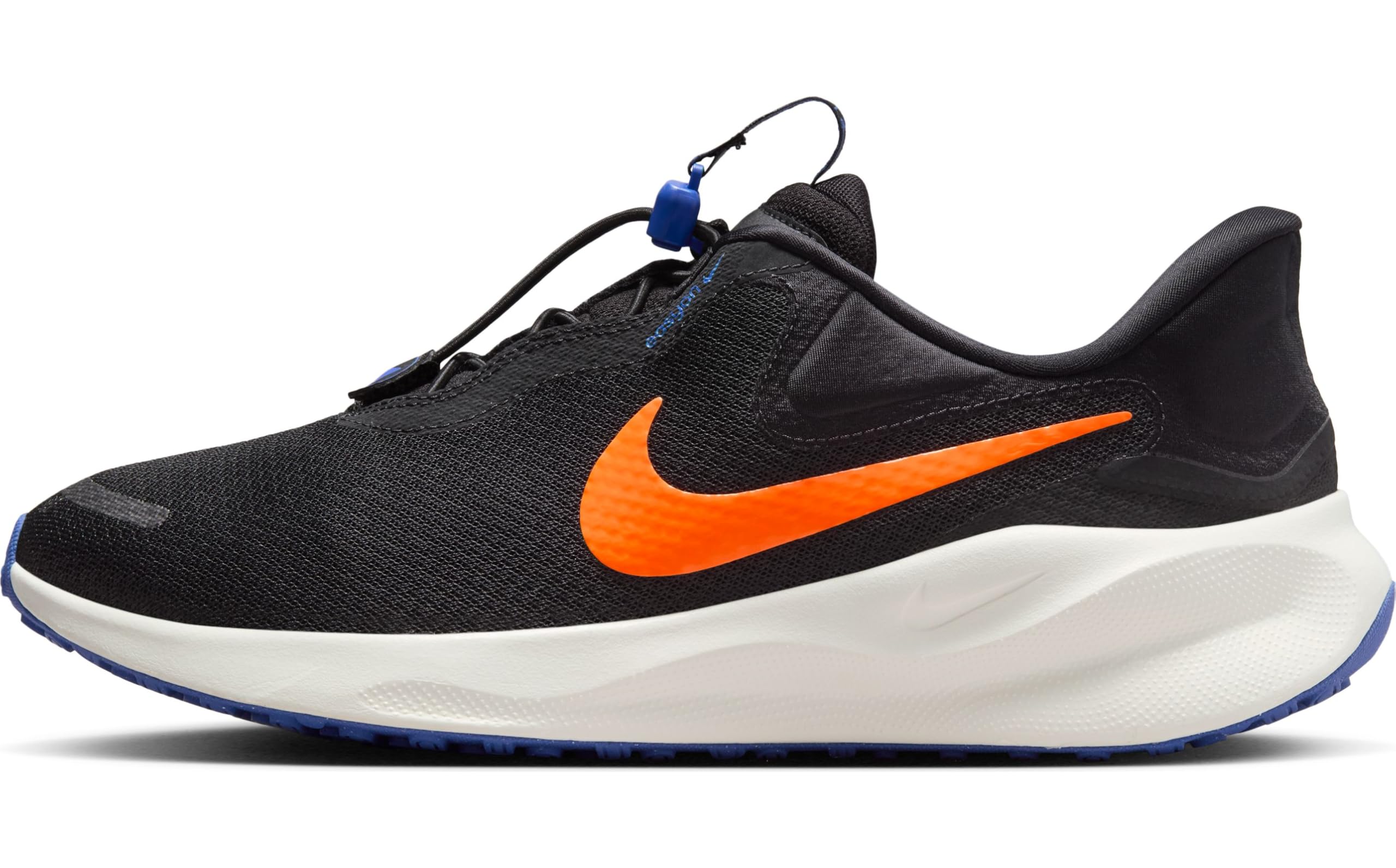 Nike REVOLUTION 7 EASYON mens LACED SHOES 42.5 EU BLACK/HYPER CRIMSON-ASTRONOMY BLUE-SAIL