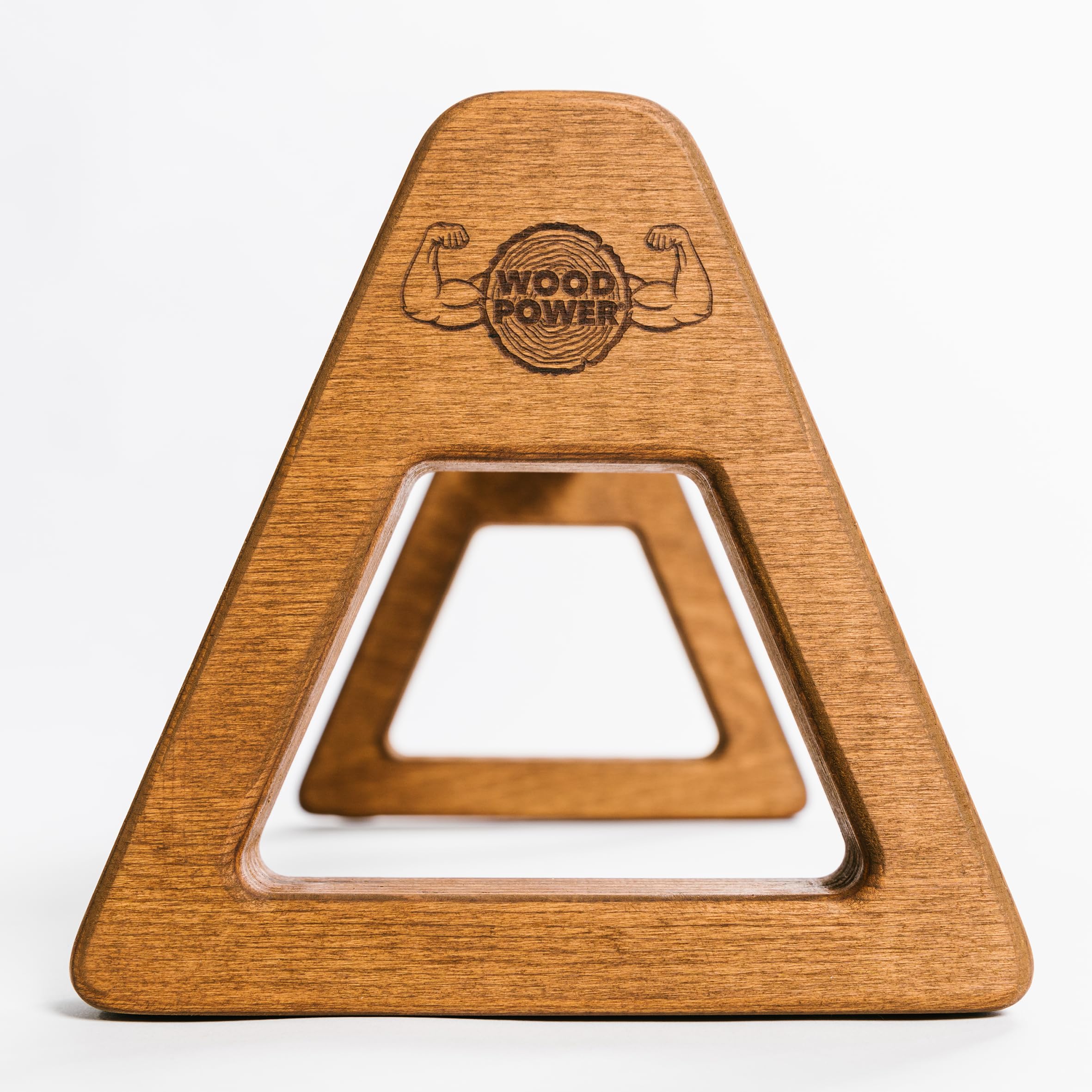 WOODPOWER® PowerBars Holz-Parallettes für Liegestütze, Liegestützgriffe Holz, Handstände, Yoga & Calisthenics, rutschfest, für Indoor & Outdoor, gelenkschonend, Körpergewichtstraining