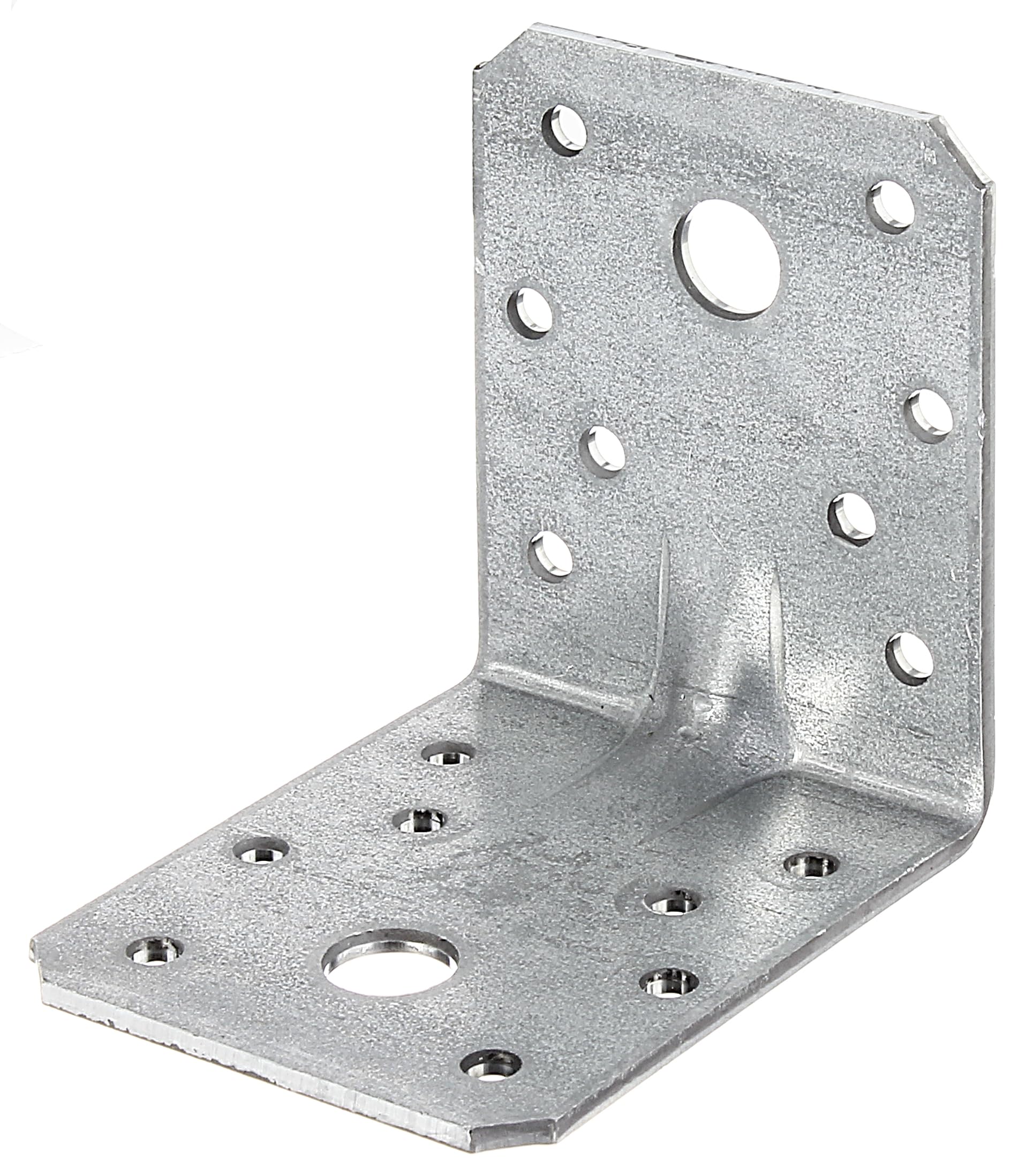 Alberts 846534 Schwerlast-Winkelverbinder mit Sicke | sendzimirverzinkt | 70 x 70 x 55 mm | 48er Set