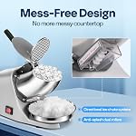 VIVOHOME Rasoir électrique de glace Snow Machine de fabrication de cône argent 143lbs/hr avec pic de glace pour usage domestique et commercial
