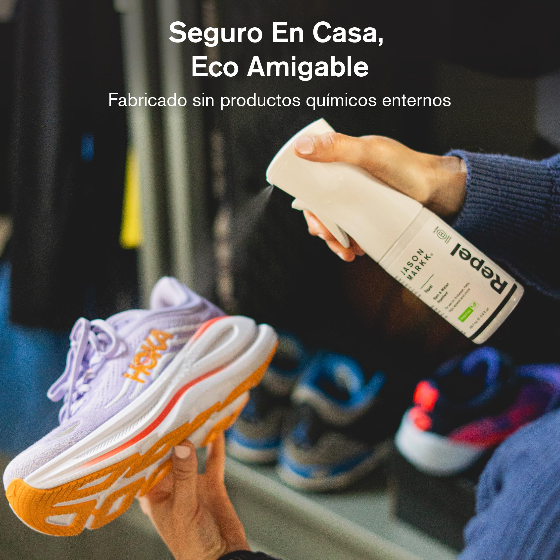 Jason Markk Repel Spray - PFAS-Free Stain & Water Repellent - Water-Based Formula, Non-Aerosol - Safe On Most Materials Including Suede, Nubuck, Leather & More