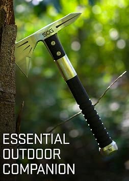 SOG Tactical Tomahawk- Throwing Hatchet, Versatile Survival Tactical Axe & Tomahawk Tactical Hatchet - Voodoo Hawk Mini Tactical Axe, Throwing Hatchet w/ 2.75 Inch Blade for Survival Sports