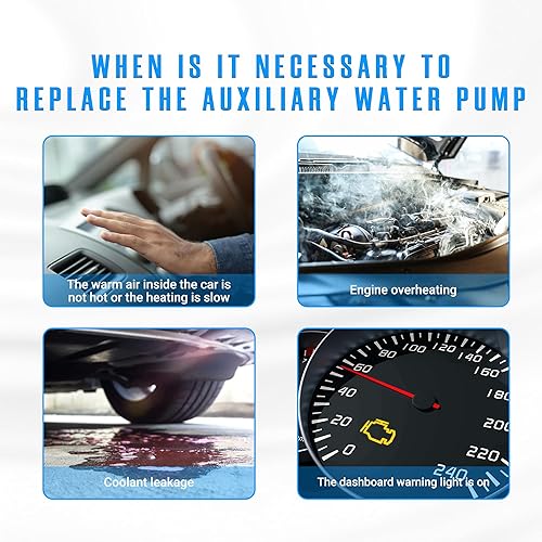 Miniatura 4 de 0392020039 Bomba de agua auxiliar eléctrica con junta para Audi S4 A6 Allroad TT Quattro VW Golf GTI Jetta 1.8L 2.7L 2.8L 078965561