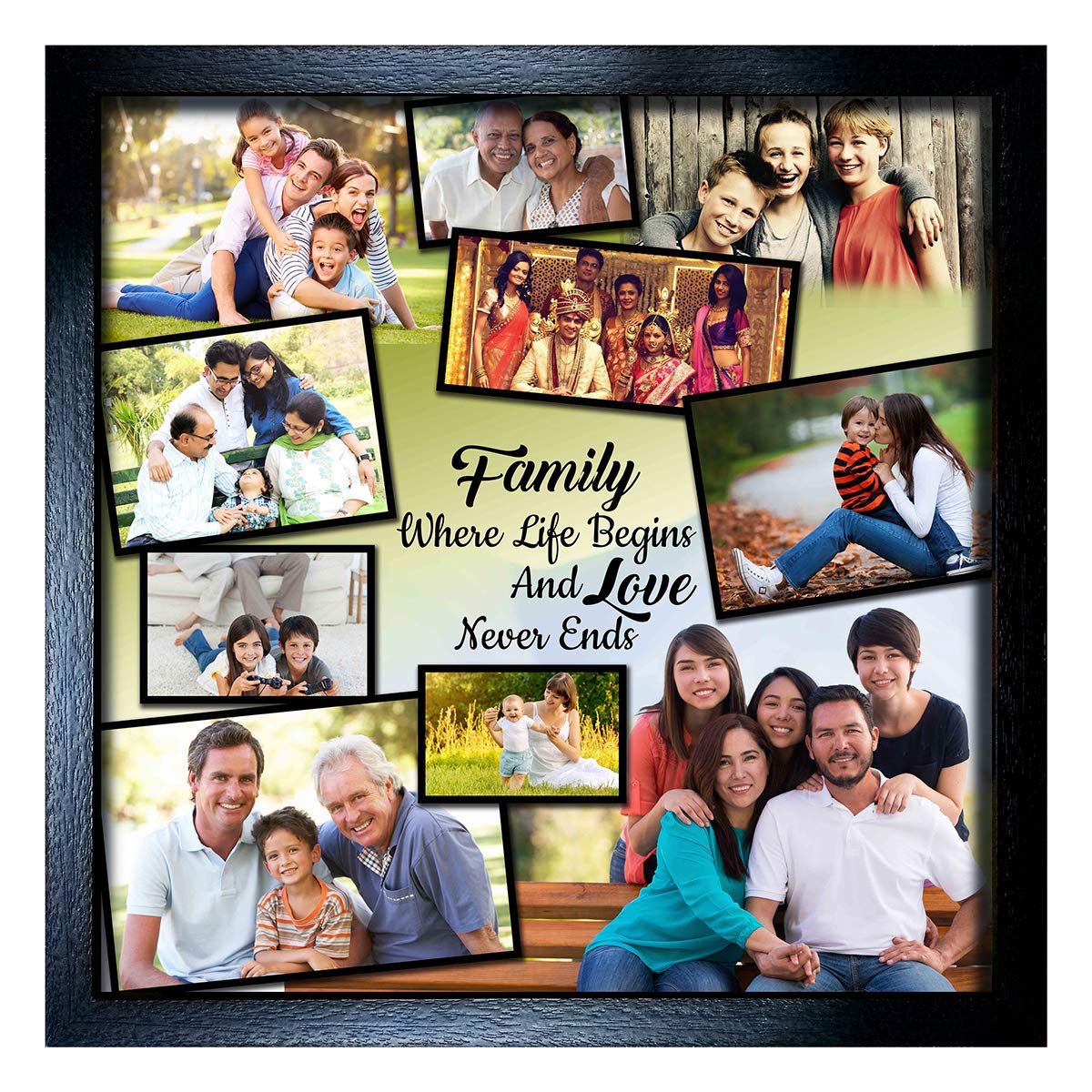 Arohi Art World, Personalized Family Collage Photo Frame for Walls