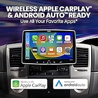 Vista 3 de BOSS Audio Systems BCPA10 Estéreo de Coche Single DIN Inalámbrico Apple CarPlay, Inalámbrico Android Auto, Pantalla Táctil de 10.1 Pulgadas
