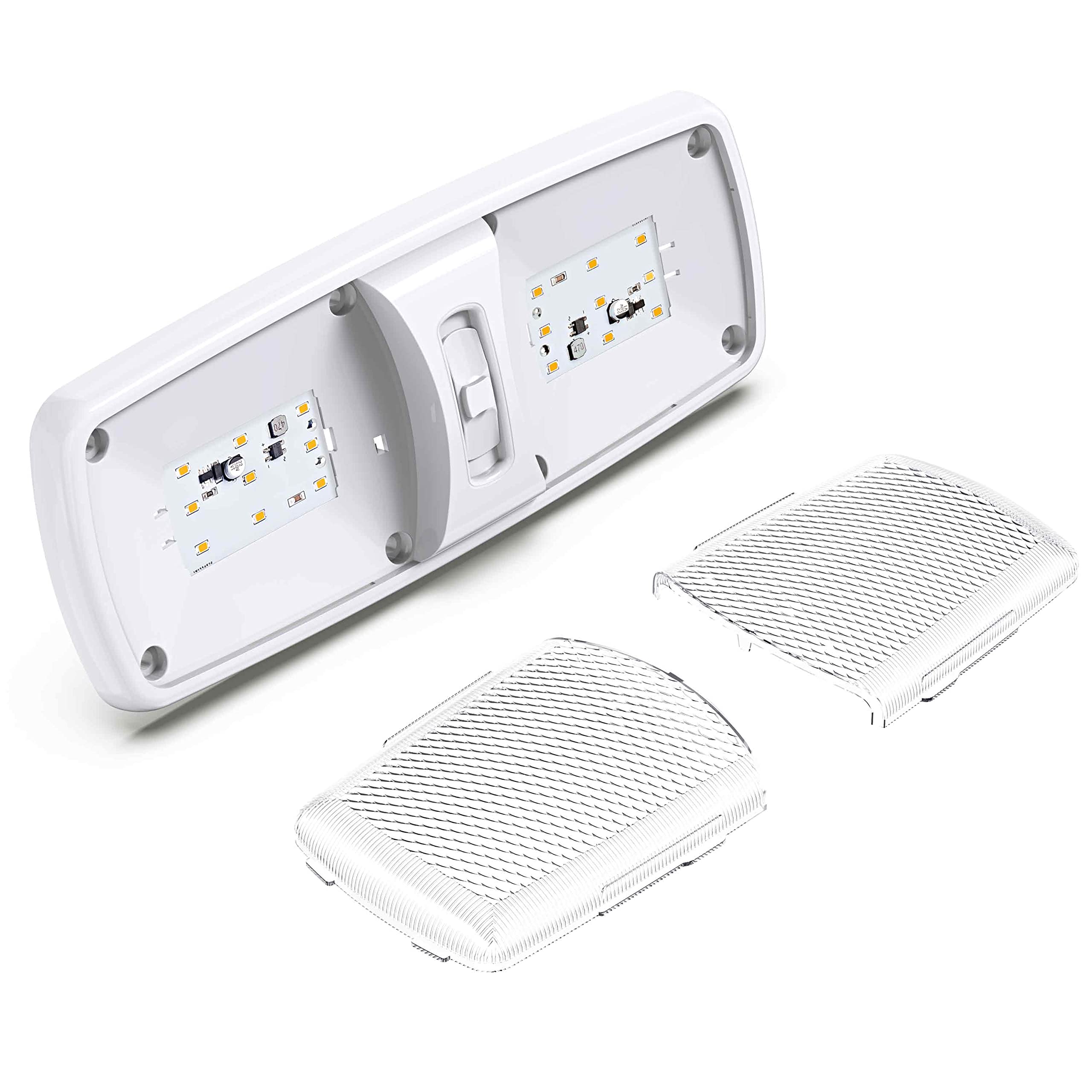 10 Pack Rv Led Ceiling Double Dome Light Fixture On | INDIA