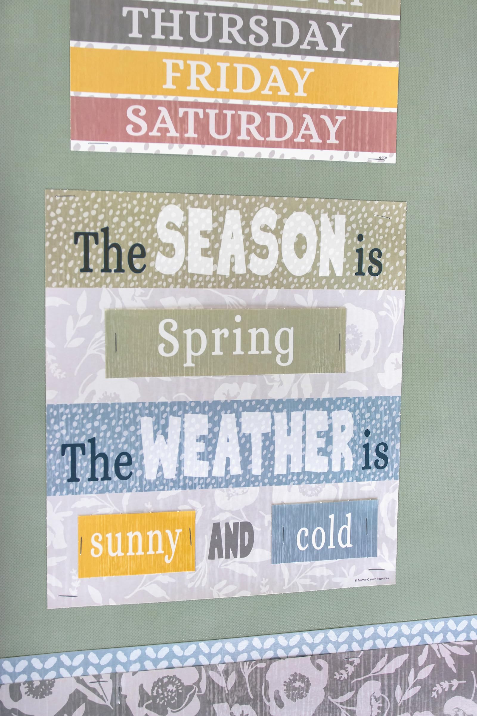 Classroom Cottage Alphabet Bulletin Board - Teacher Created Resources ABC & Number Cards