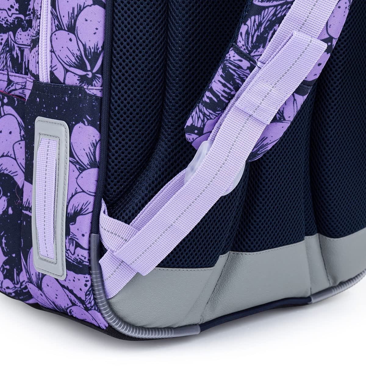 TOPGAL LYNN – Schulrucksack für Mädchen ab 3. Klasse, ergonomisch & leicht, wasserabweisend, mit reflektierenden Elementen, 27 L Schulranzen mit Brustgurt & Rückenpolsterung (Blumen)