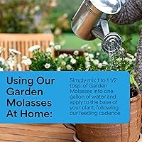 Vista 4 de Grow More Melaza de jardín para plantas con extracto de yuca, 1 cuarto de galón de melaza hortícola fabricada en Estados Unidos para estimular