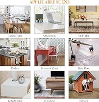 Vista 7 de Deep Dream Protector de escritorio transparente de 0.059 pulgadas (0.059 in), funda de escritorio transparente de 38 x 64 pulgadas, protector