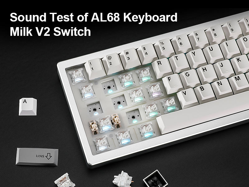 Amazon | YUNZII AL68 メカニカルキーボード ワイヤレス 68キー ホット