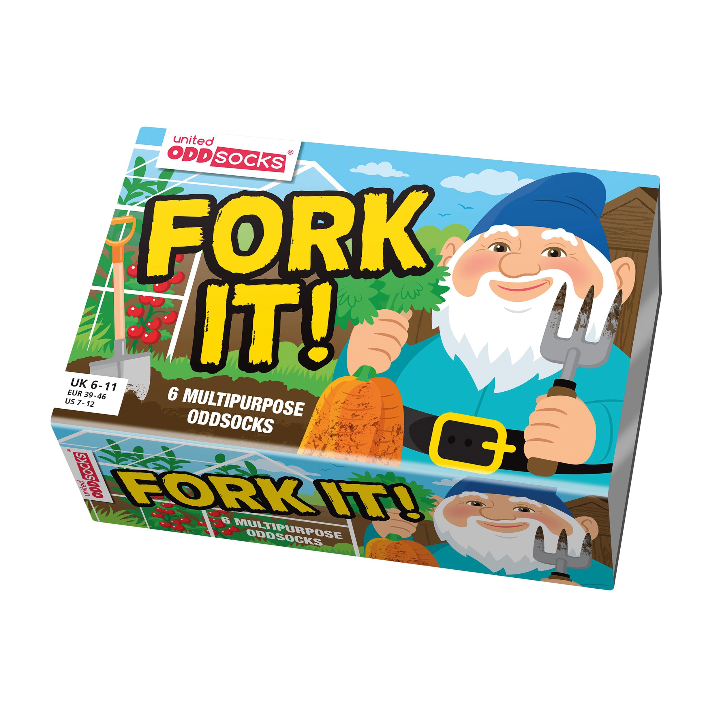 Otter House Socks - Xmas - Fork It (6 Odd Socks)