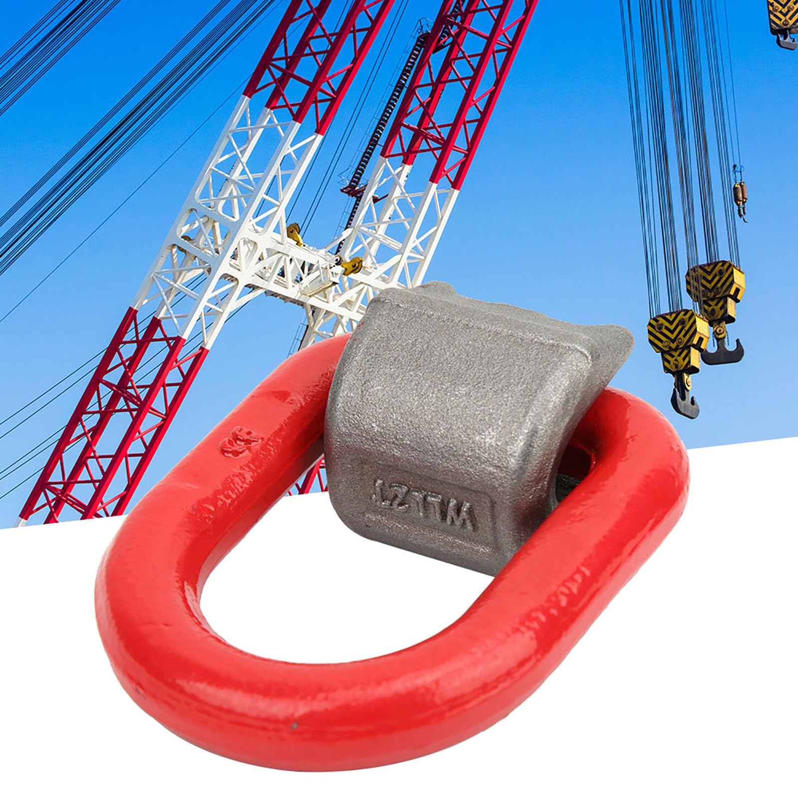Anneau De Levage En D En Acier Forgé - Capacité 2 Tonnes - Traitement Anti-rouille - Pour Usine, Chantier, Remorquage