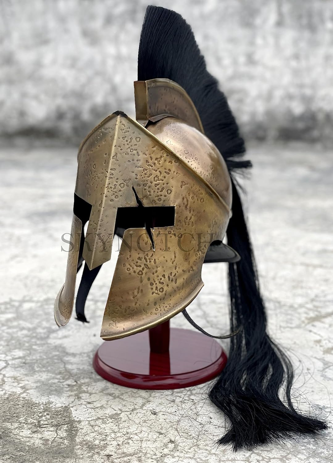 Medieval 300 Spartan Helmet Battle Damage | 300 King Leonidas Helmet | Spartan Warrior Costume | Halloween Costume | Gift Item