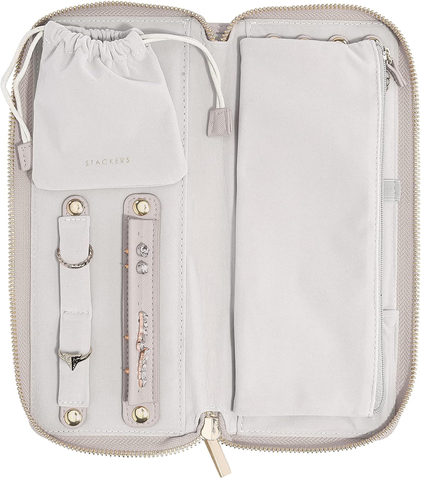 Stackers Taupe Compact Jewellery Roll Amazon.co.uk Home & Kitchen