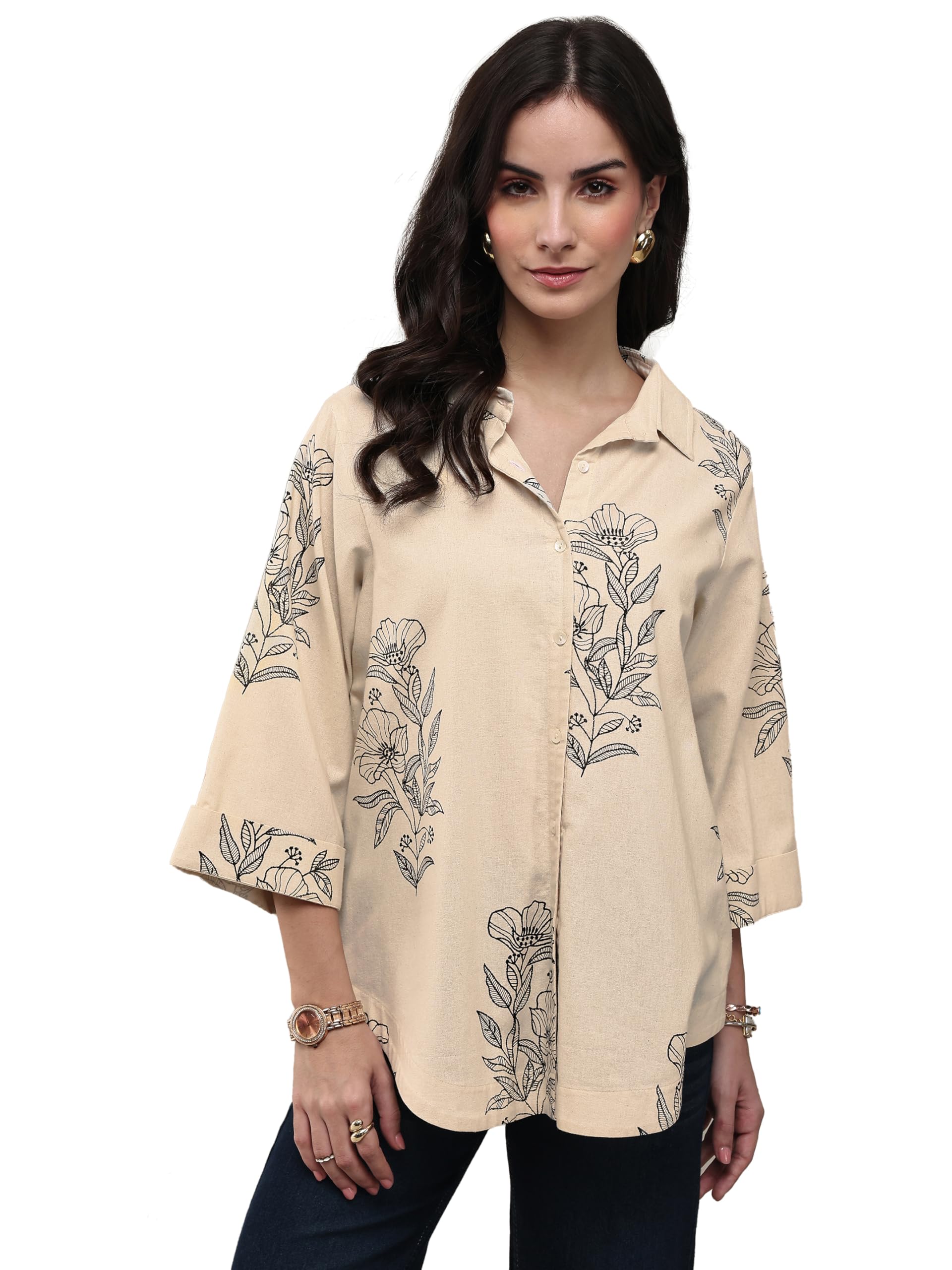 libas Printed Cotton Regular Shirt Suit-picture-14