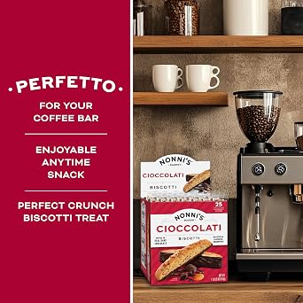 Nonni's Biscotti Value Pack, Cioccolati Dark Chocolate Almond, 50 Count