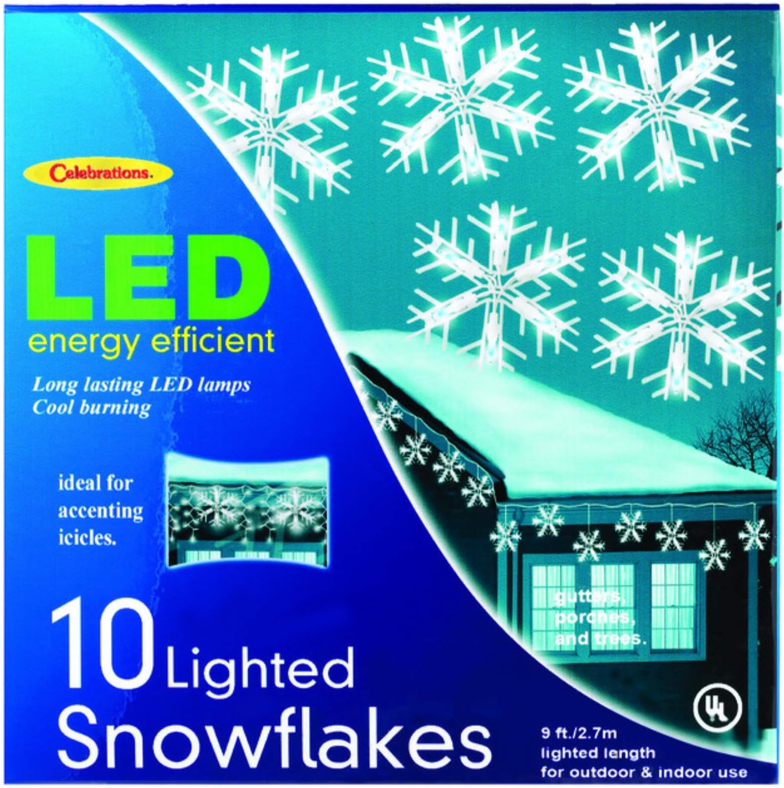 LED SNOWFLAKE10CT by CELEBRATIONS MfrPartNo 264G49A1