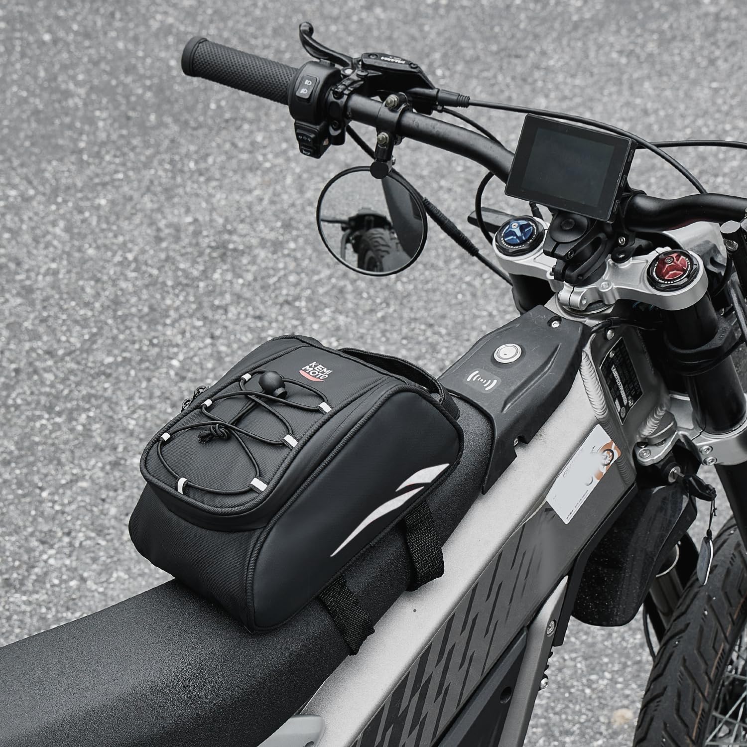 Amazon | KEMIMOTO バイク用フロントフレームバッグ 2.6L 工具入れ