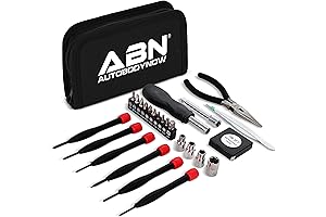 ABN 25-Piece Mini Tool Kit for Dorm, Travel, Office, Home Tool Kit with Case