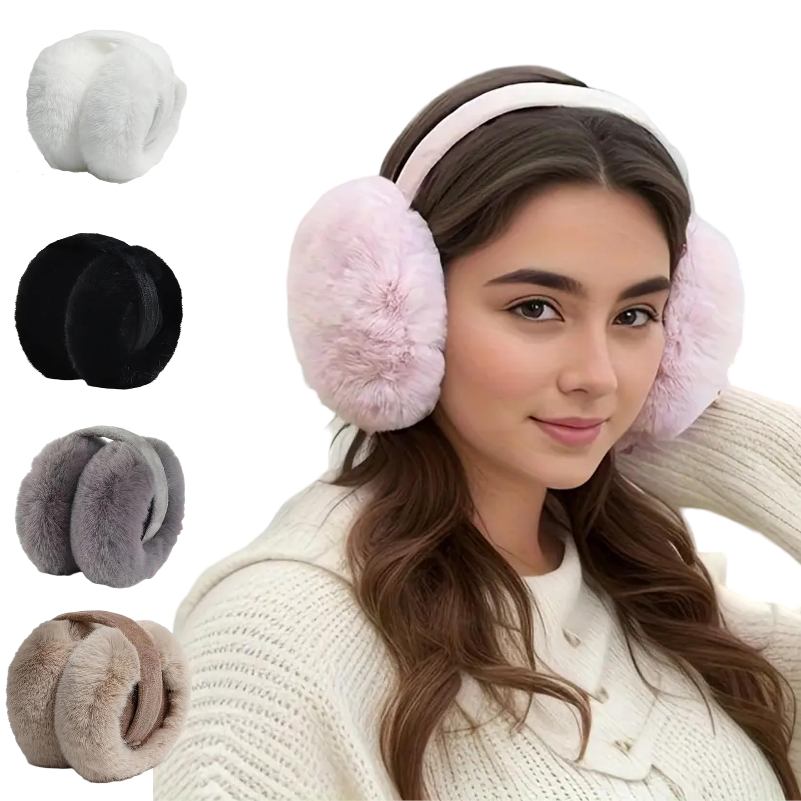 Plush Ear Muffs for Women & Kids - Cozy Ear Covers for Cold Weather Adventures!(pack of 1) color may vary