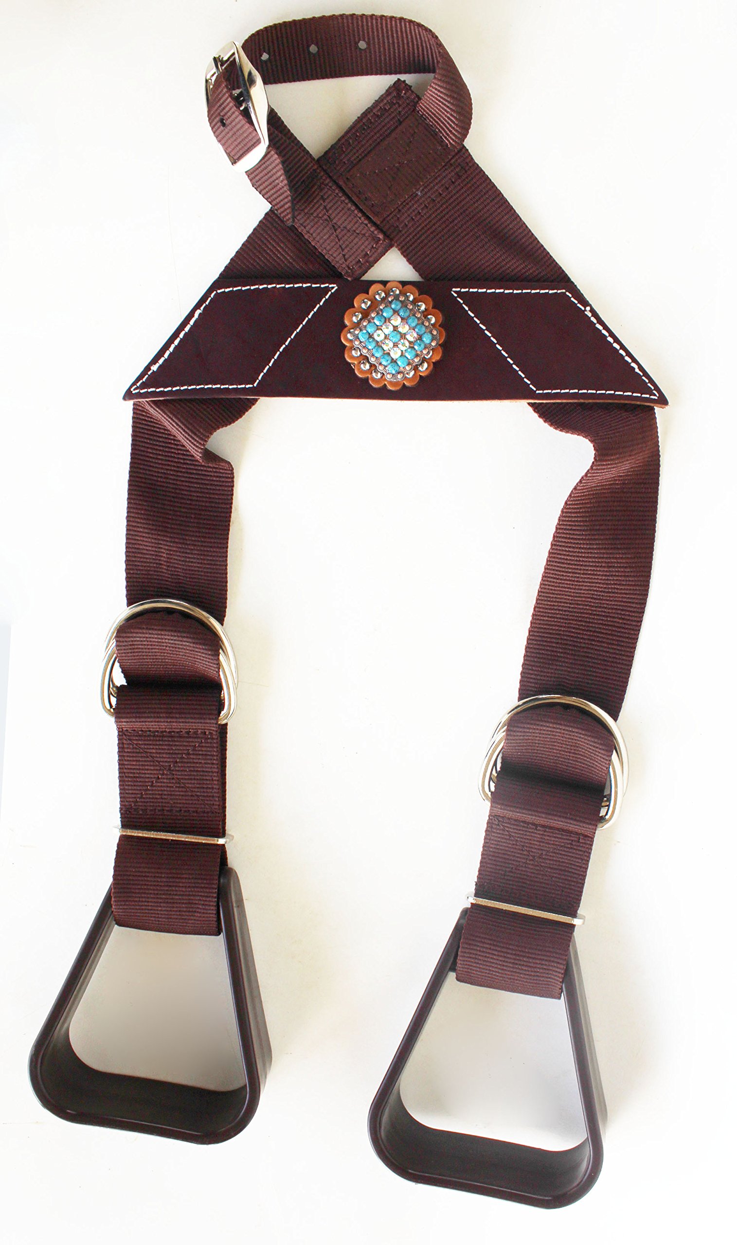 Horse Saddle Western Show Buddy Stirrups Kids Child Youth Pony Rodeo 5138CO504