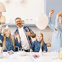 Vista 7 de Zzrywuty 50 Packs 5x5x2.5in White Cookie Boxes, Bakery Boxes with Window, Mini Cake Boxes, Food Container Boxes for Cookies, Pastry, Pie