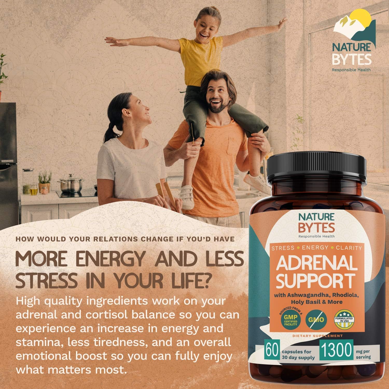 Adrenal Support for Women & Cortisol Manager Supplements with Ashwagandha Extract, Rhodiola Rosea, Vitamin B Complex - Advanced Adrenal Fatigue for Stress Relief, Metabolism Booster, Sleep Aid : Health & Household