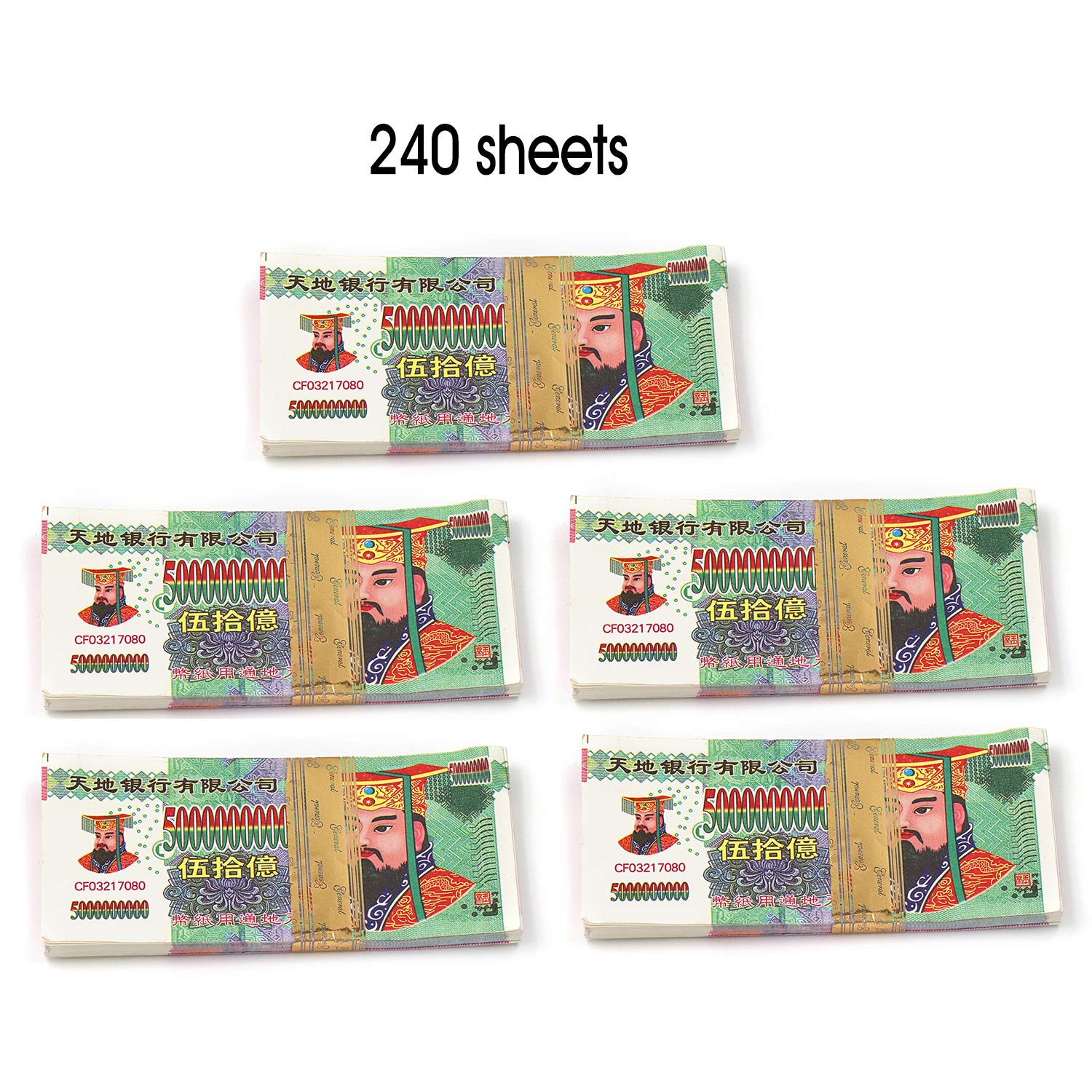 Ancestor Money Joss Lot De 1 000 Pièces De Papier Pour Argent Fantôme