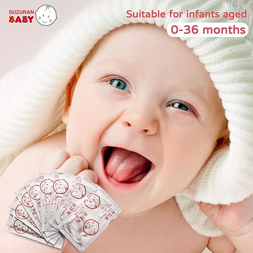 Miniatura 2 de Toallitas bucales de algodón puro con agua pura, cepillo de dientes sin perfume, sin pelusas, cuidado bucal del bebé para limpieza de encías,