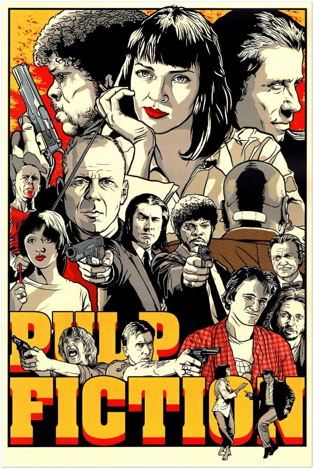 Amazon.com: Pulp Fiction Movie Poster - Quentin Tarantino