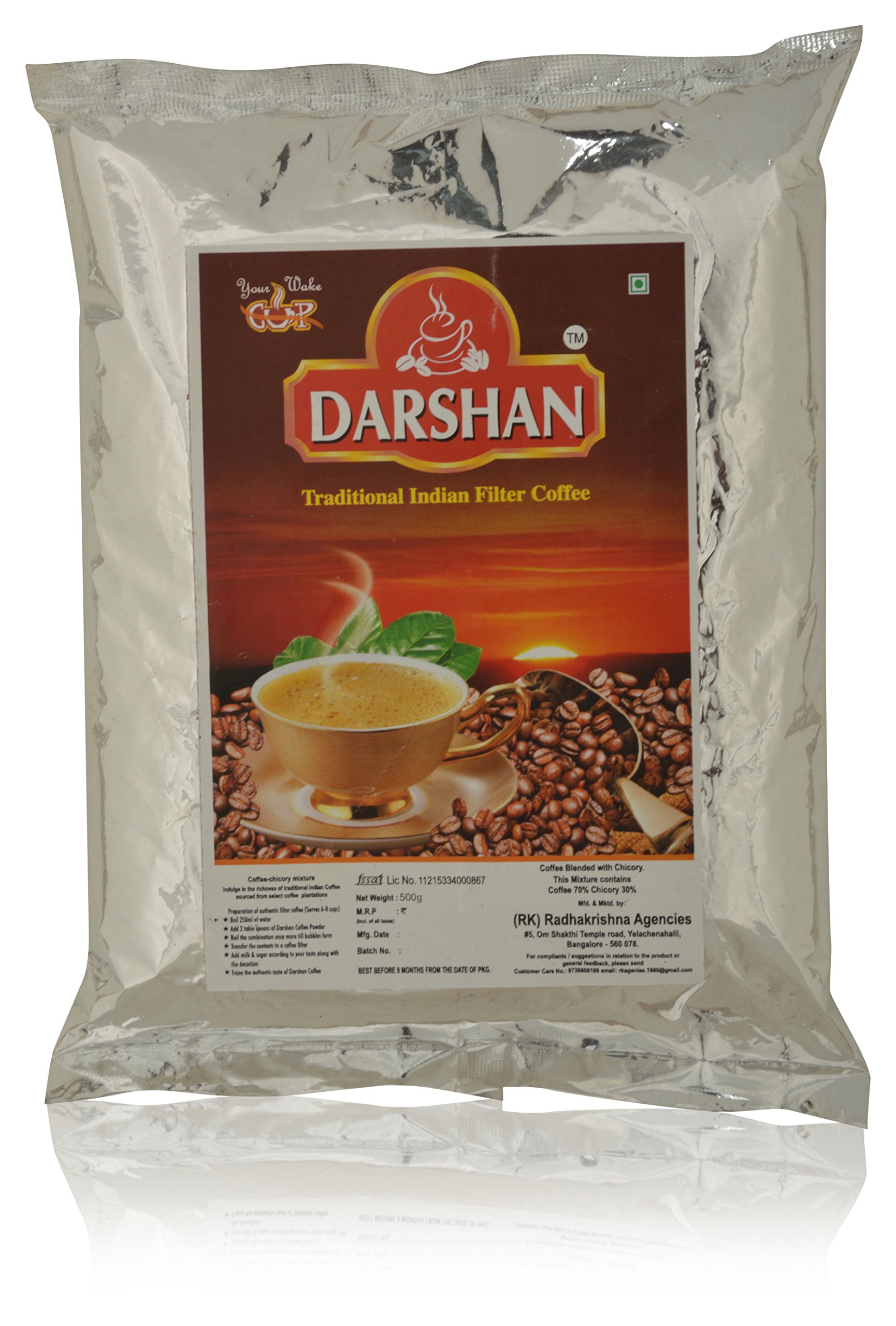 DARSHAN Coffee Powder - 500g, Pack of 2 (B076GZ5XL5) Amazon Price History, Amazon Price Tracker