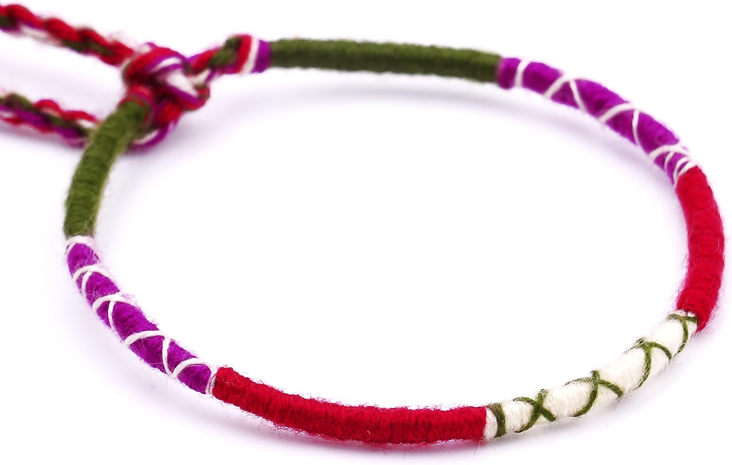 Brazilian Good-Luck Charm/Friendship Bracelet Macramé Pink/White/Black